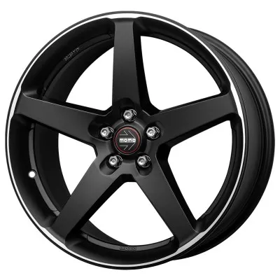 Janta aliaj MOMO Five Matt Black Polished 8X17 5X112 ET42 72.3