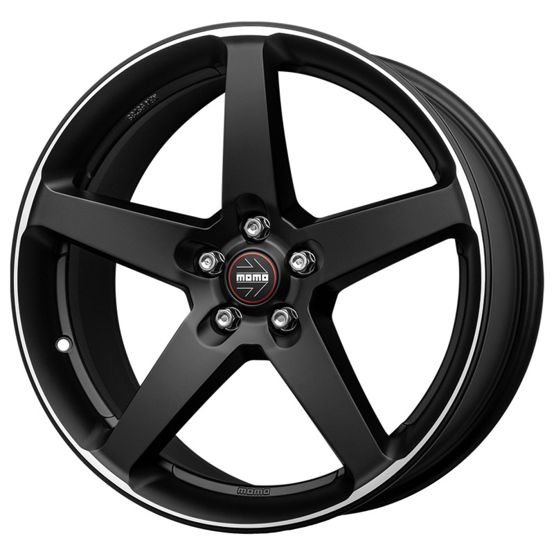 Janta aliaj MOMO Five Matt Black Polished 8.5X19 5X108 ET43 72.3