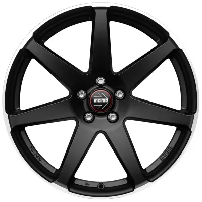 Janta aliaj MOMO Seven MATT BLACK POLISHED 8.5X19 5X112 ET42 72.3