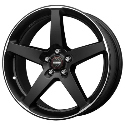 Janta aliaj MOMO FIVE MATT BLACK POLISHED 8X17 5X114.3 ET40 72.3