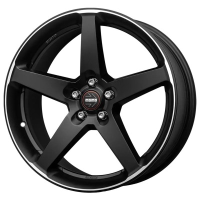 Janta aliaj MOMO FIVE MATT BLACK POLISHED 8.5X19 5X112 ET38 79.6