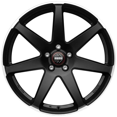 Janta aliaj MOMO Seven MATT BLACK POLISHED 8.5X19 5X112 ET35 79.6