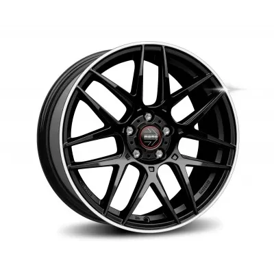 Janta aliaj MOMO COMPETIZIONE GLOSSY BLACK POLISHED 7.5X17 5X112 ET45 72.3