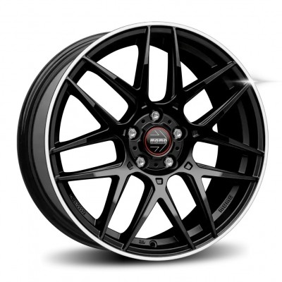 Janta aliaj MOMO COMPETIZIONE GLOSSY BLACK POLISHED 8X19 5X114.3 ET40 72.3 Janta aliaj MOMO COMPETIZIONE GLOSSY BLACK POLISHED 8X19 5X114.3 ET40 72.3